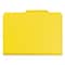 Smead Pressboard Folder, 1/3 Cut, Yellow, PK25, Size: Letter 21562 - alternate 2